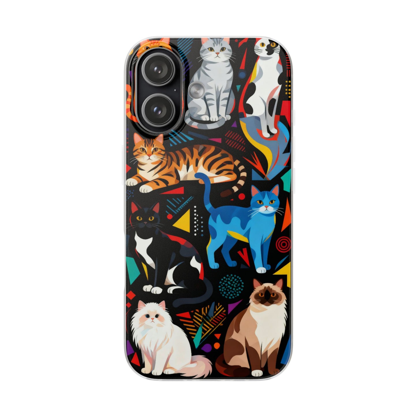 Colorful Cat Art Phone Case