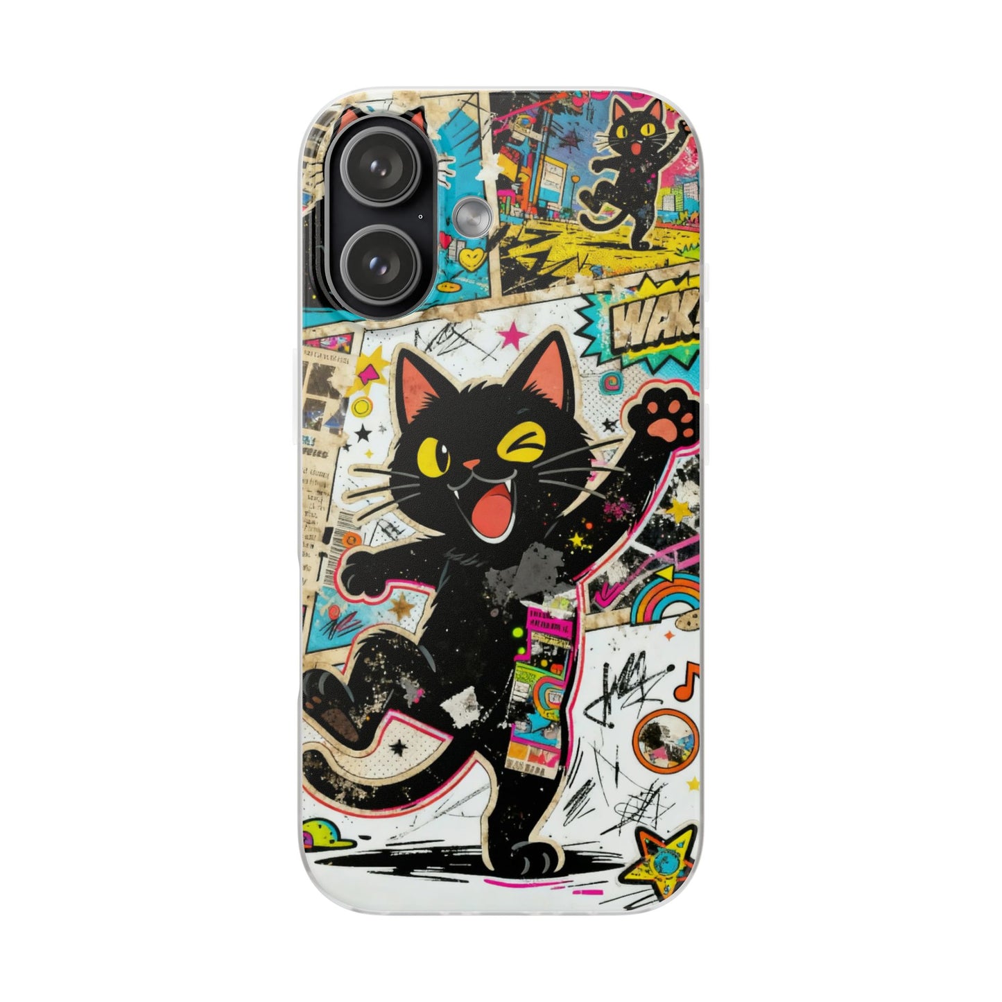 Pop Art Black Cat Phone Case