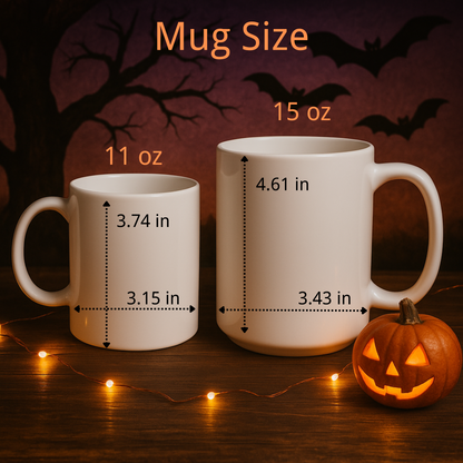 Halloween Ghost Cat Mug