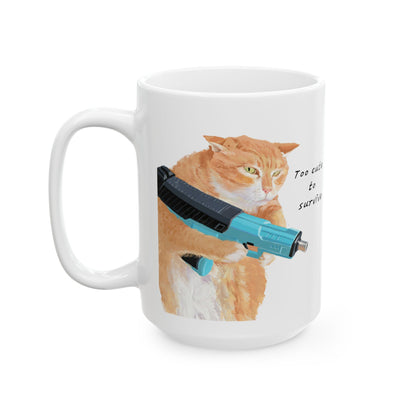 Witch Cat and Silly Gun Cat Mug