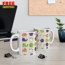 Colorful Ghost Cat Mug