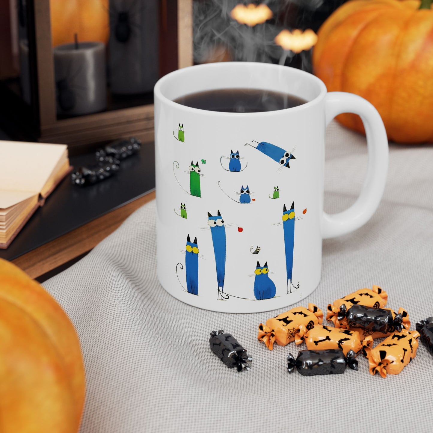 Playful Cat Parade Mug