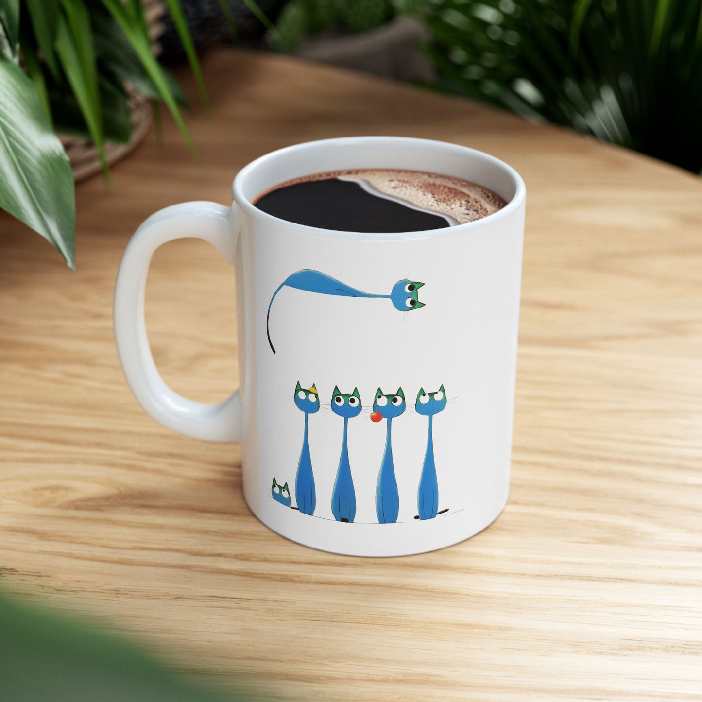 Playful Cat Parade Mug