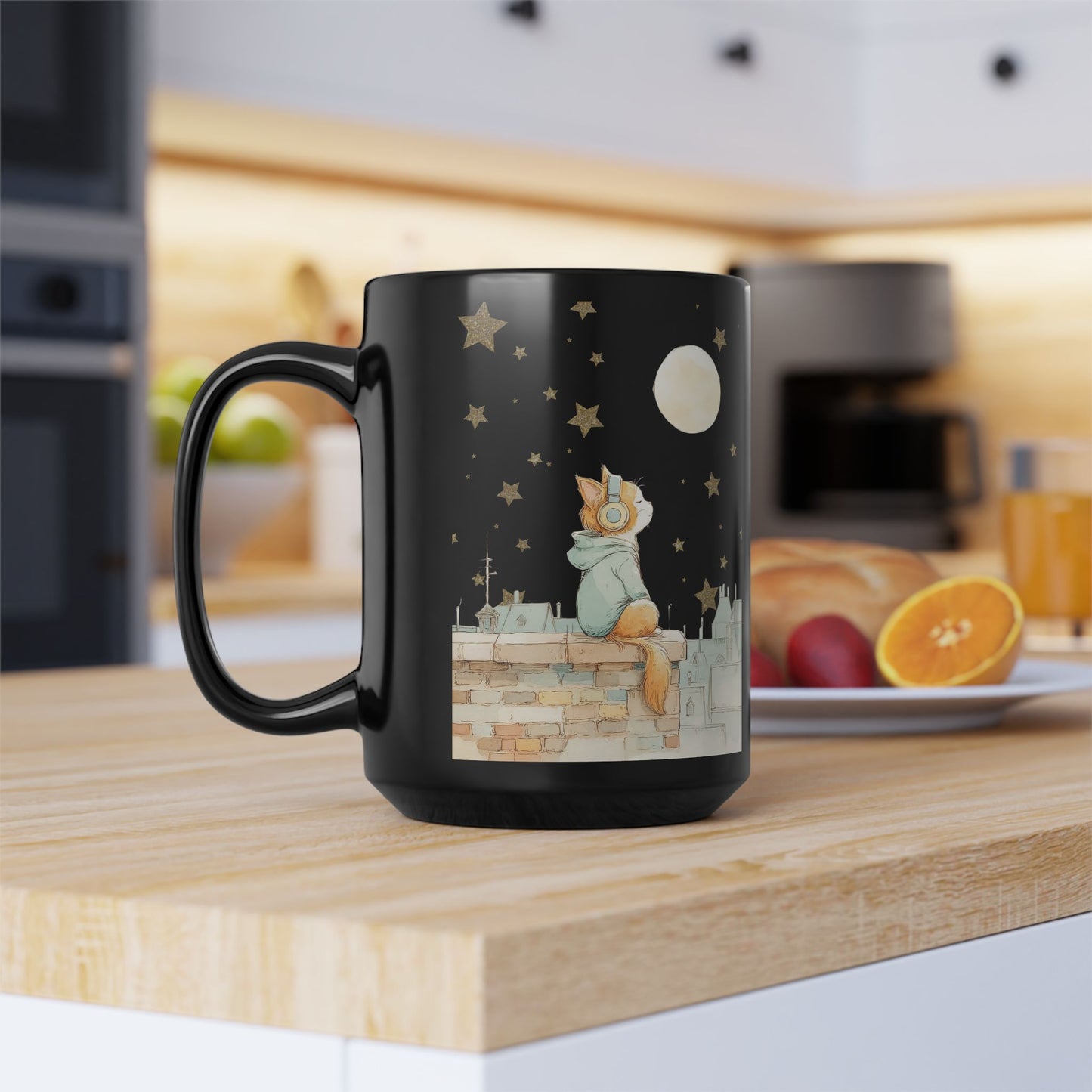 Starry Night Cat Mug