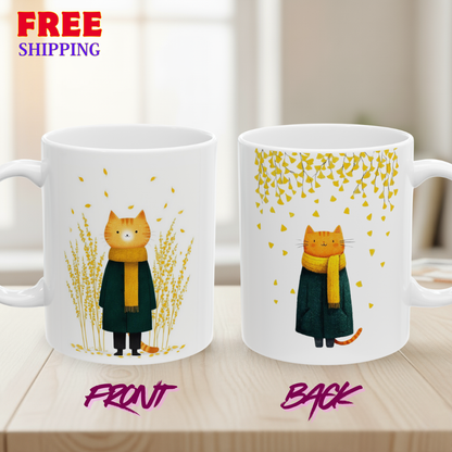 Autumn Cat Mug