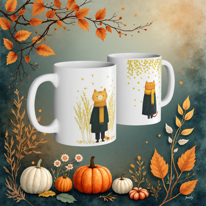 Autumn Cat Mug