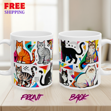 Colorful Cat Collage Mug