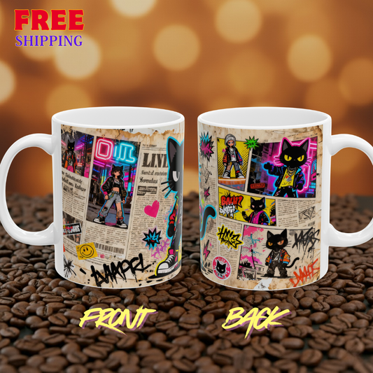 Street Style Cat Mug