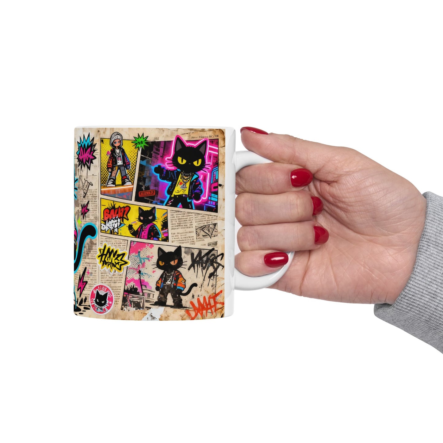 Street Style Cat Mug