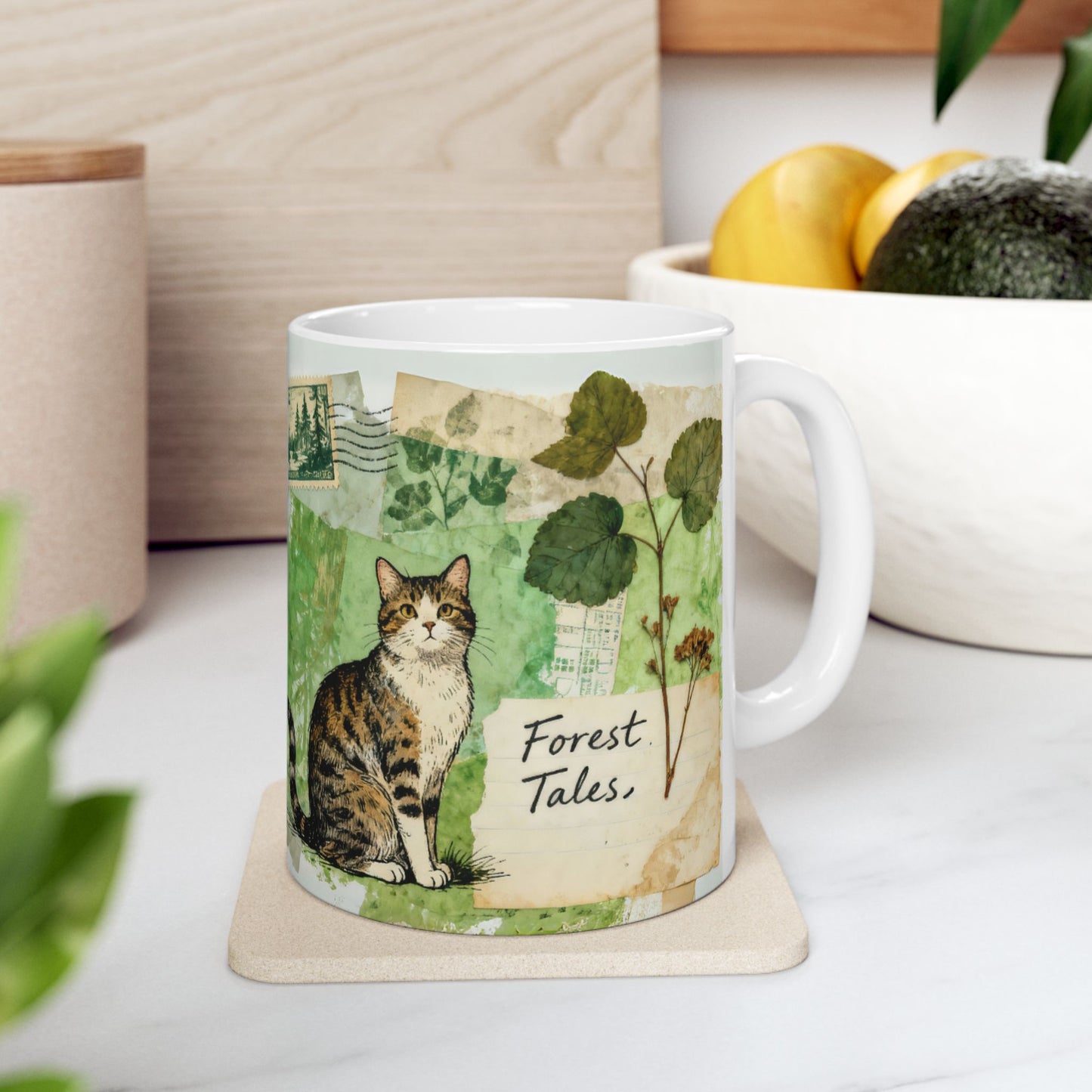 Forest Tales Cat Mug