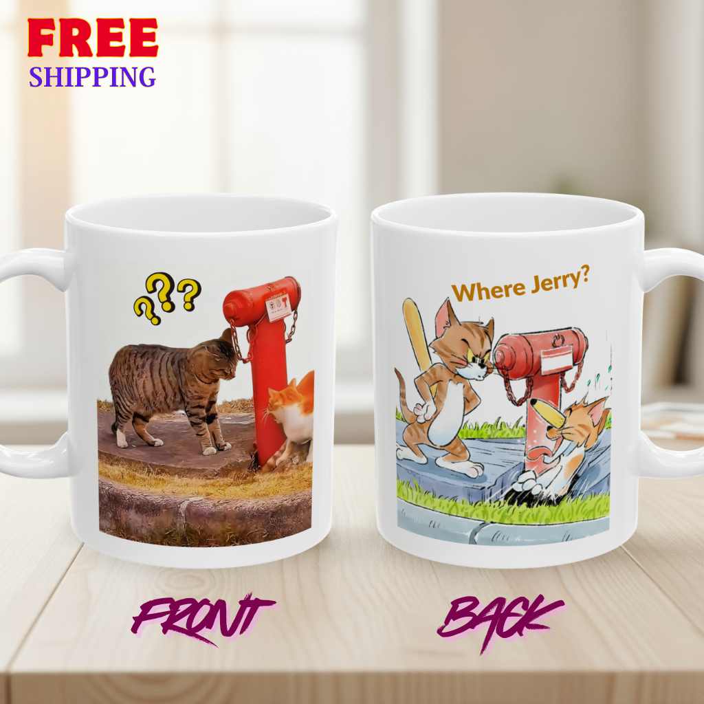 Curious Cat Mischief Mug