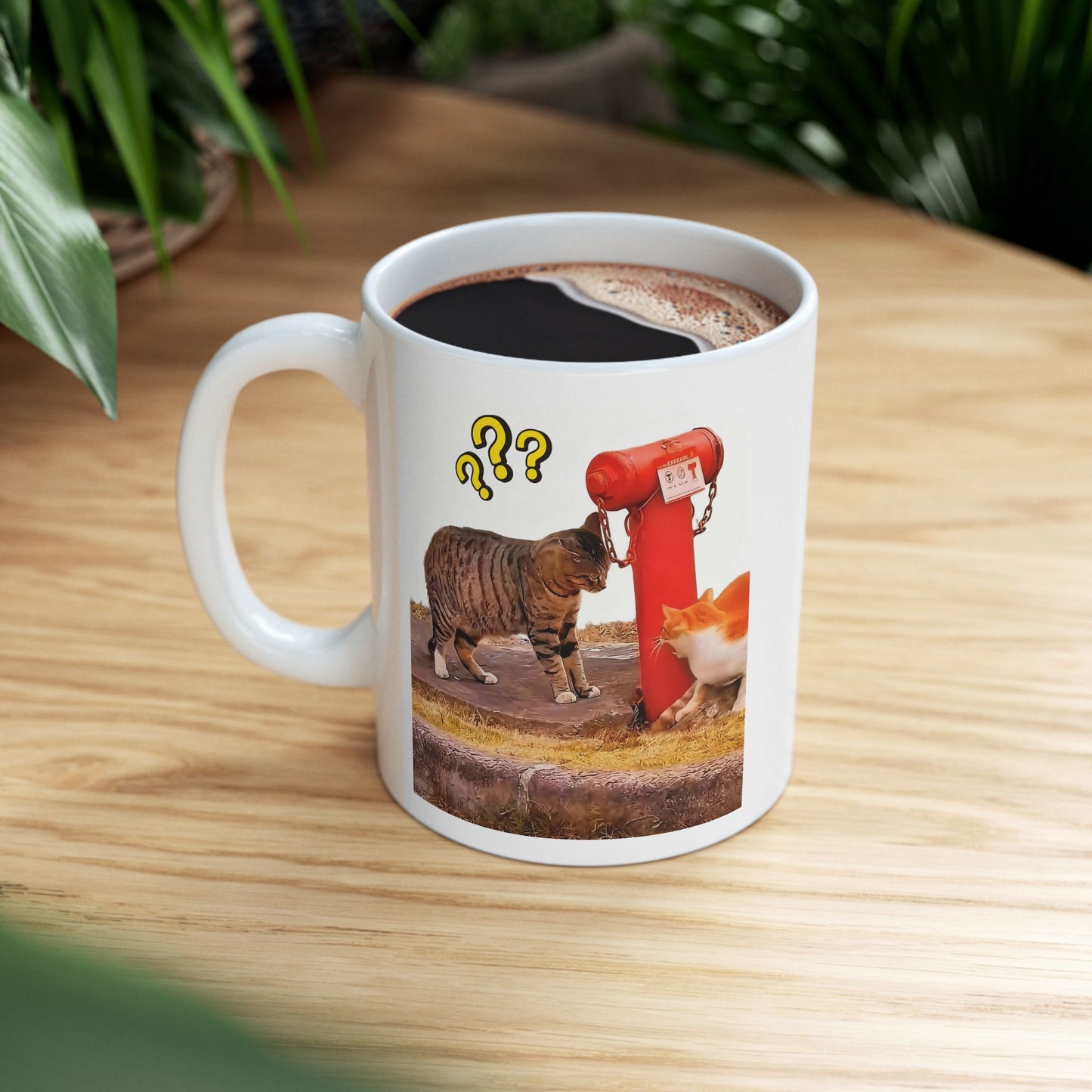 Curious Cat Mischief Mug