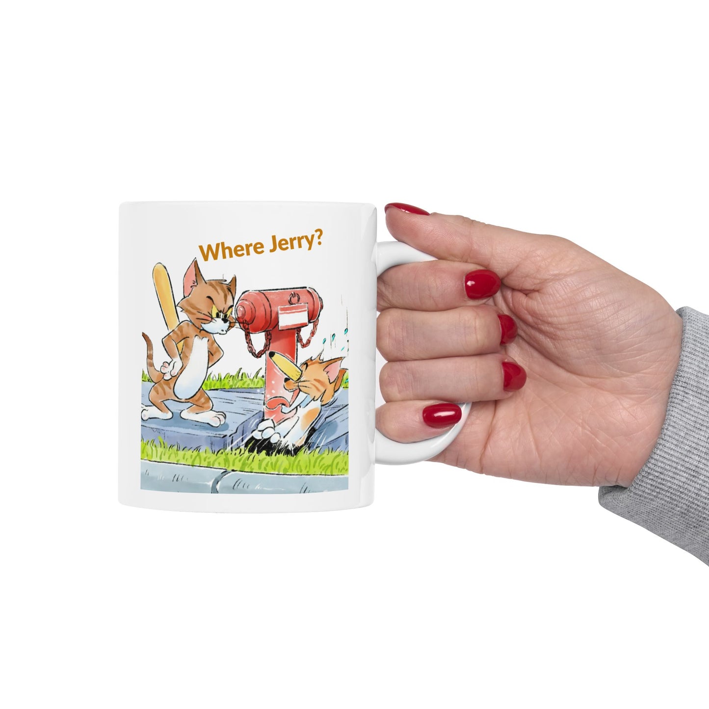 Curious Cat Mischief Mug