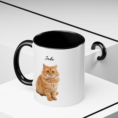Minimalist Personalized Cat Mug