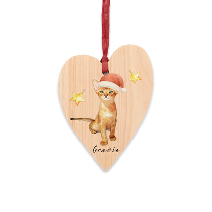 Custom Cat Watercolor Ornament & Magnet