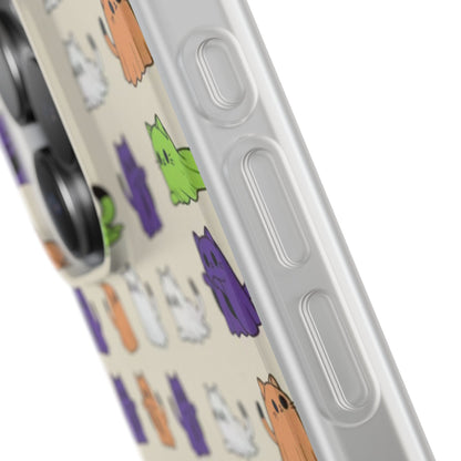 Halloween Cat Ghost Pattern Phone Case