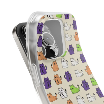 Halloween Cat Ghost Pattern Phone Case