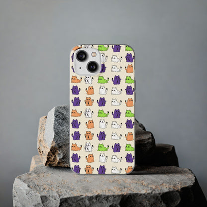 Halloween Cat Ghost Pattern Phone Case