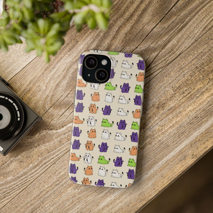 Halloween Cat Ghost Pattern Phone Case