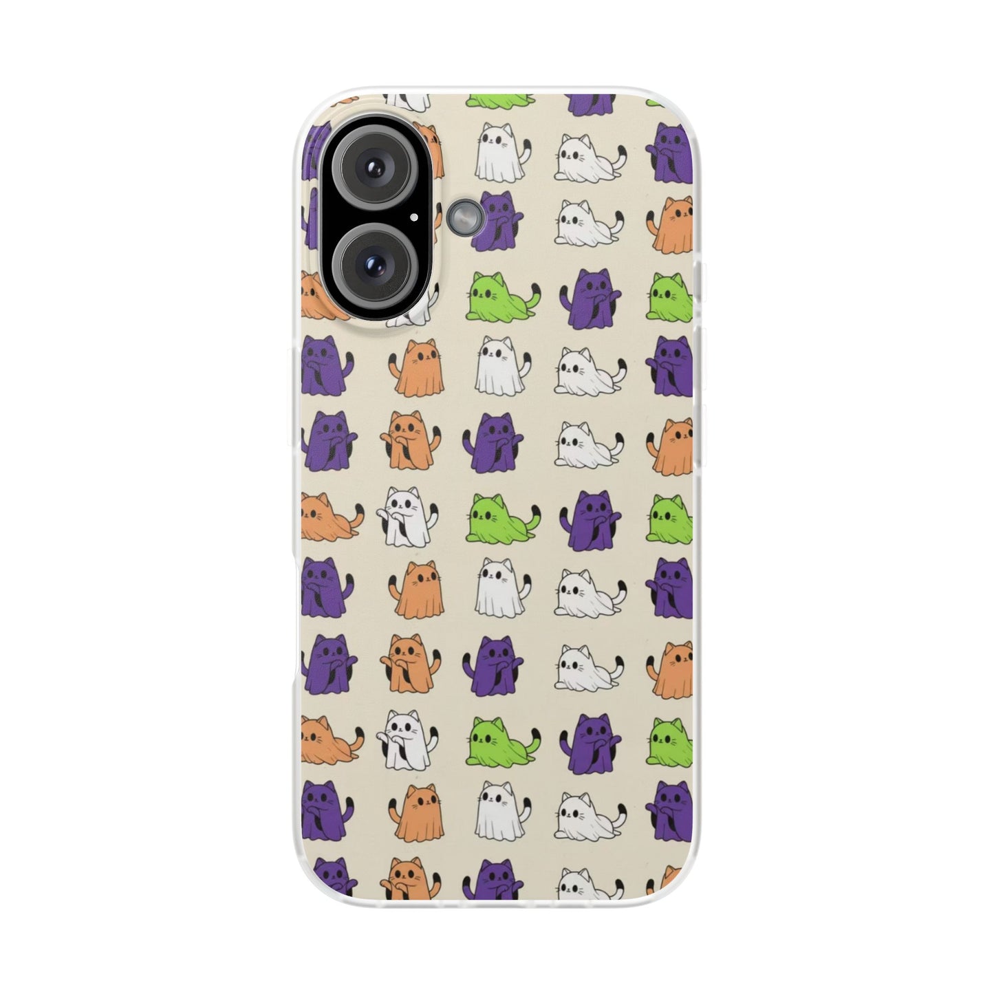 Halloween Cat Ghost Pattern Phone Case