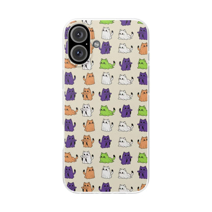 Halloween Cat Ghost Pattern Phone Case