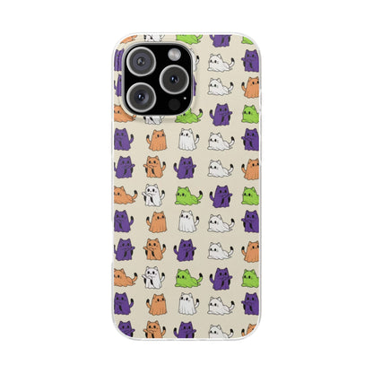 Halloween Cat Ghost Pattern Phone Case
