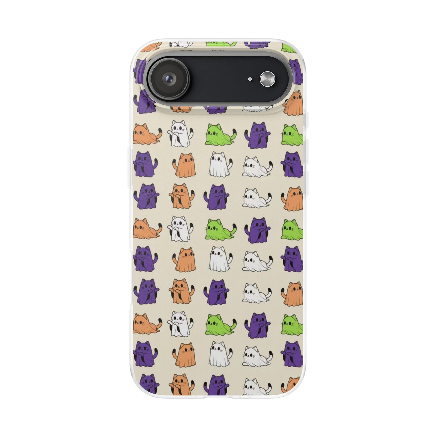Halloween Cat Ghost Pattern Phone Case