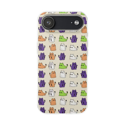 Halloween Cat Ghost Pattern Phone Case