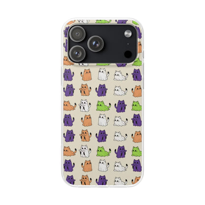 Halloween Cat Ghost Pattern Phone Case