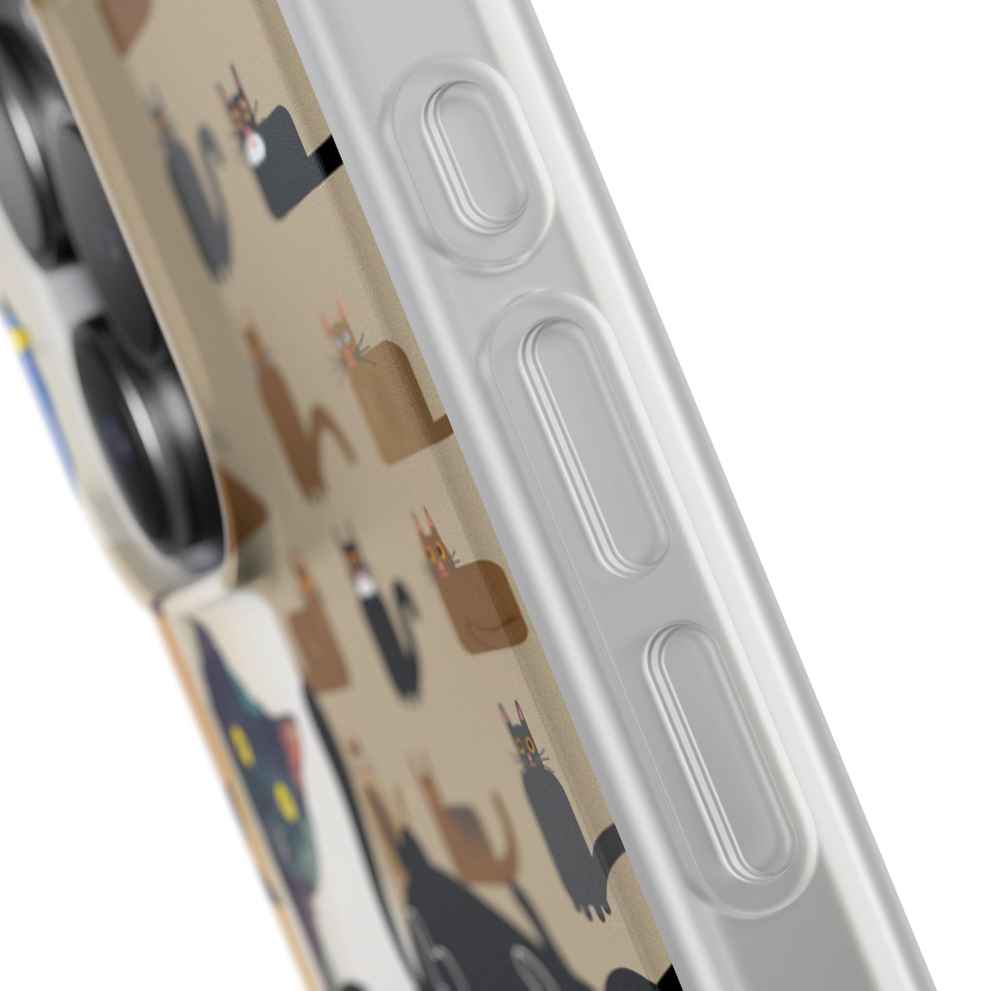 Playful Cat Art Collage Phone Case