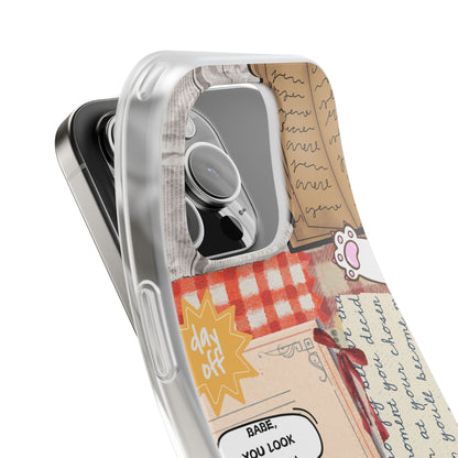 Vintage Cat Reading Collage Phone Case