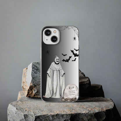 Creepy Pumpkin Ghost Halloween Phone Case