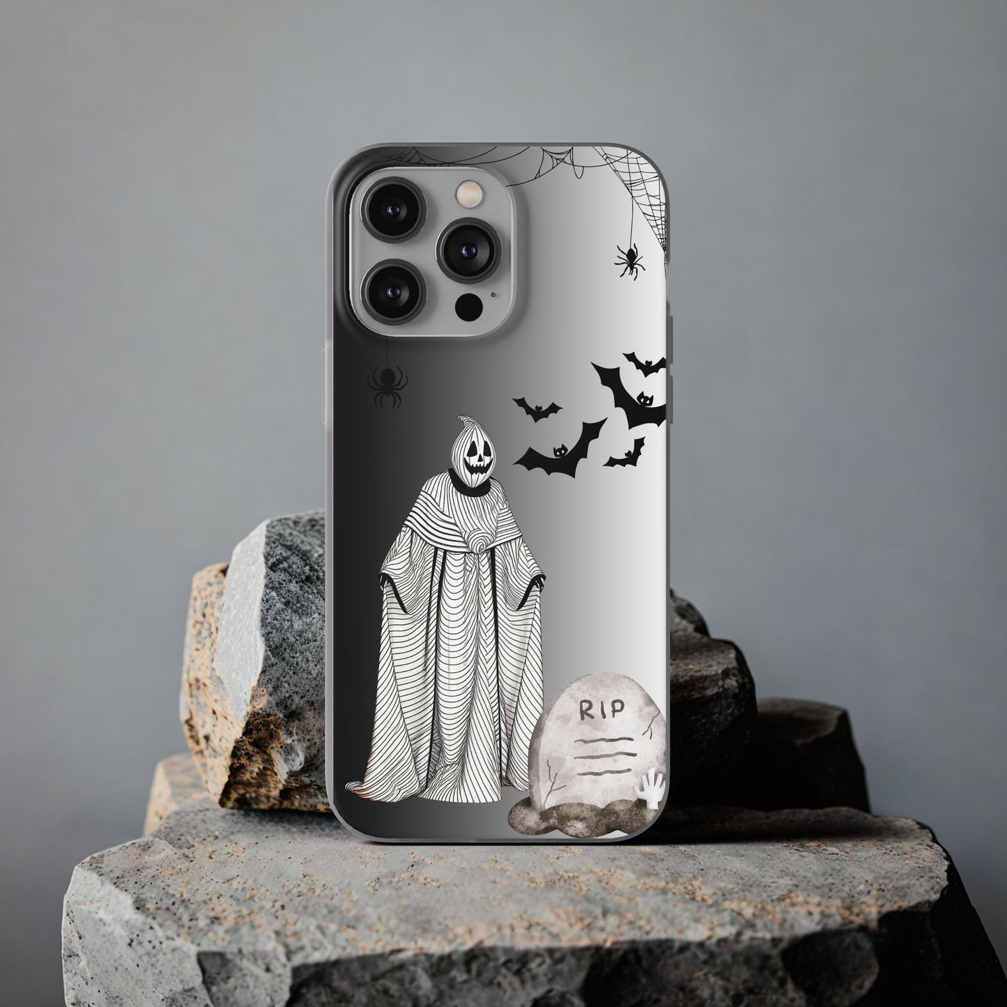 Creepy Pumpkin Ghost Halloween Phone Case