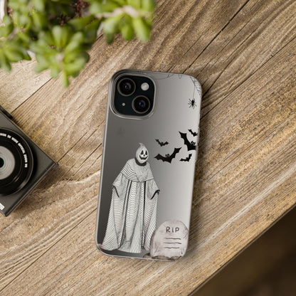 Creepy Pumpkin Ghost Halloween Phone Case