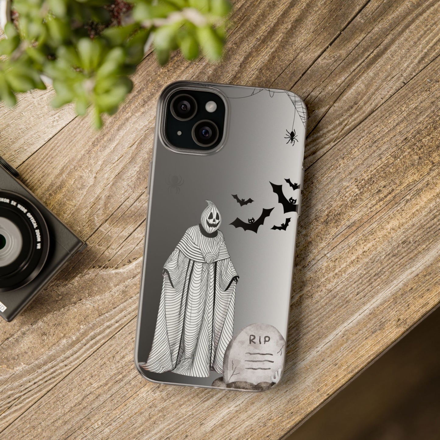 Creepy Pumpkin Ghost Halloween Phone Case