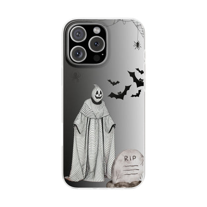 Creepy Pumpkin Ghost Halloween Phone Case