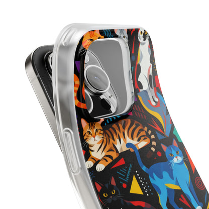 Colorful Cat Art Phone Case