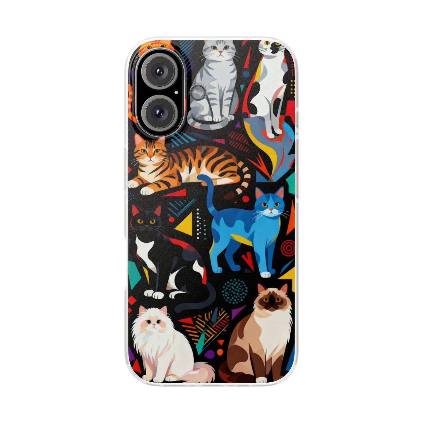 Colorful Cat Art Phone Case