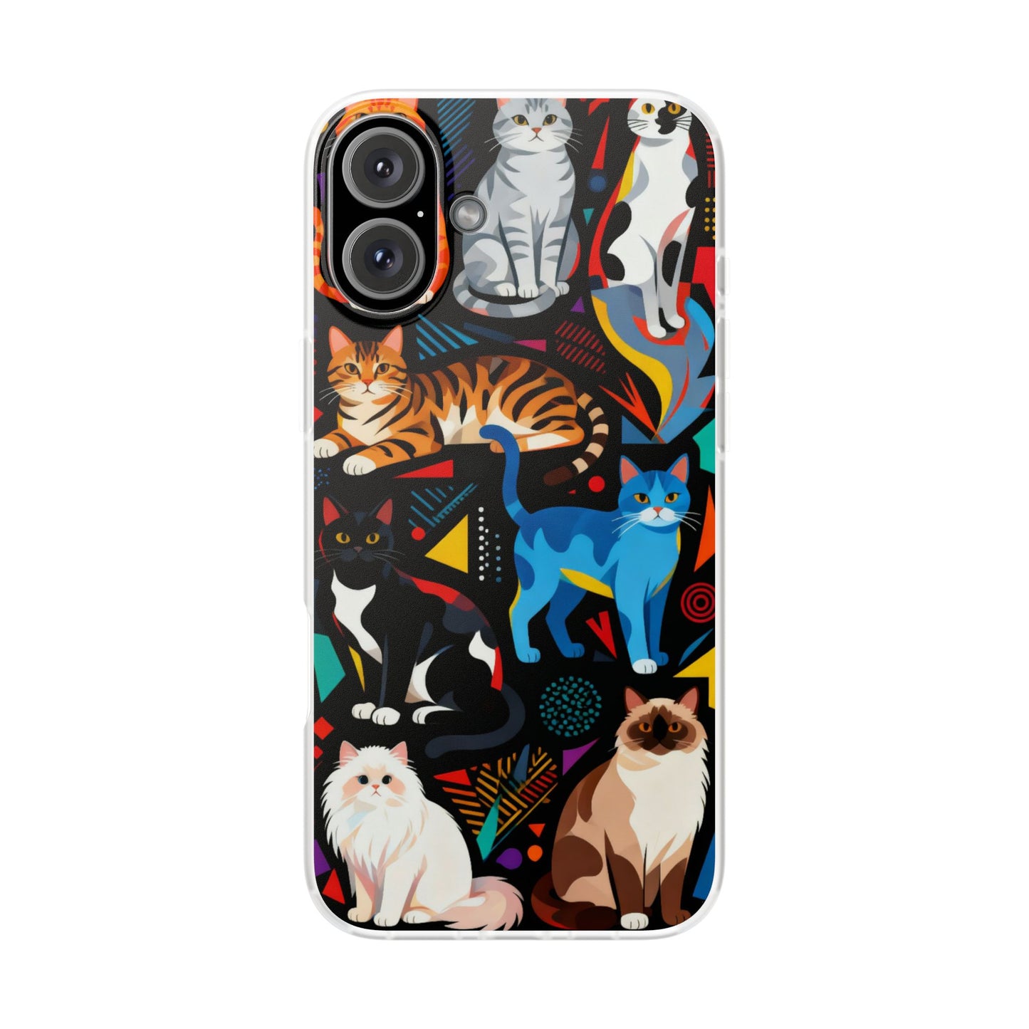 Colorful Cat Art Phone Case