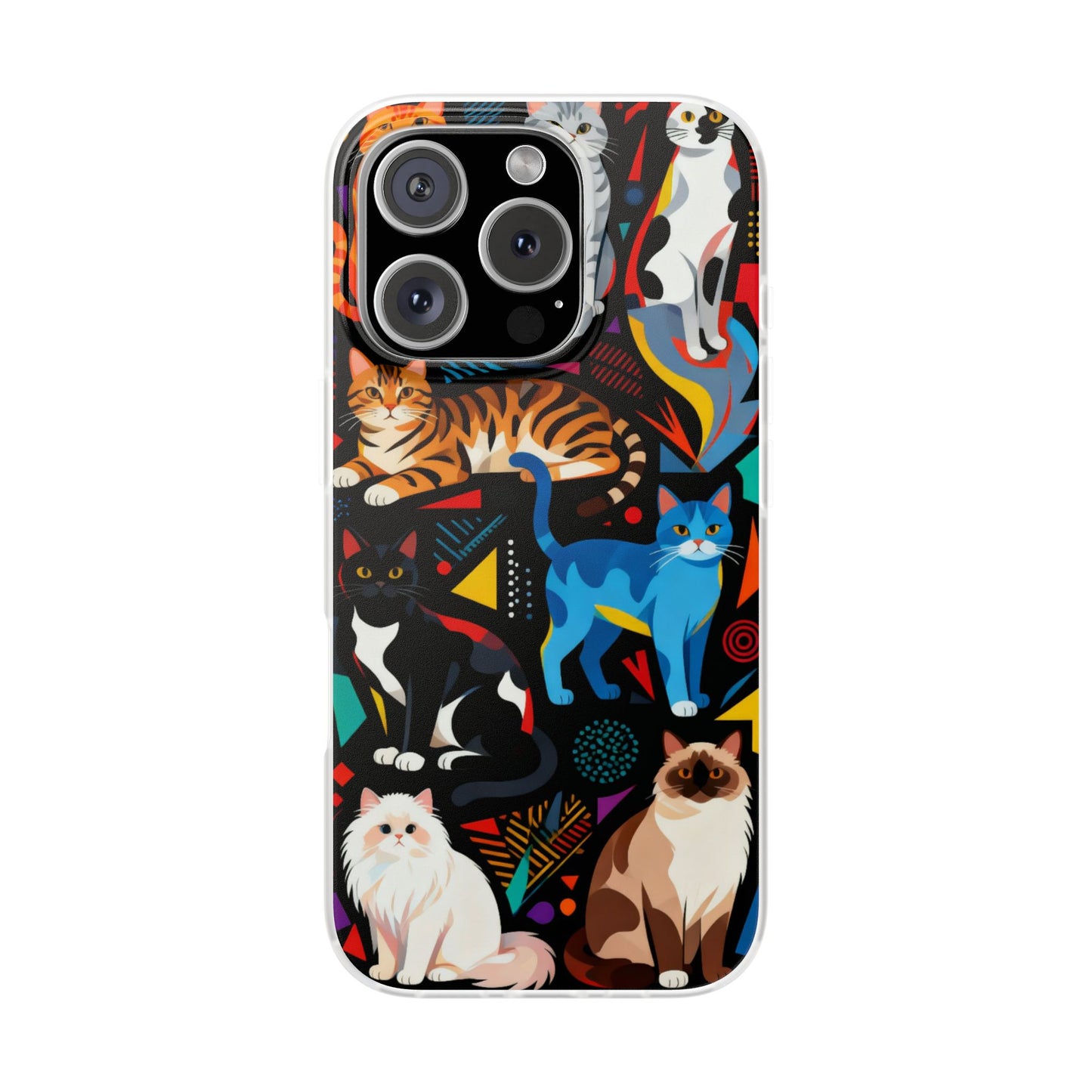 Colorful Cat Art Phone Case