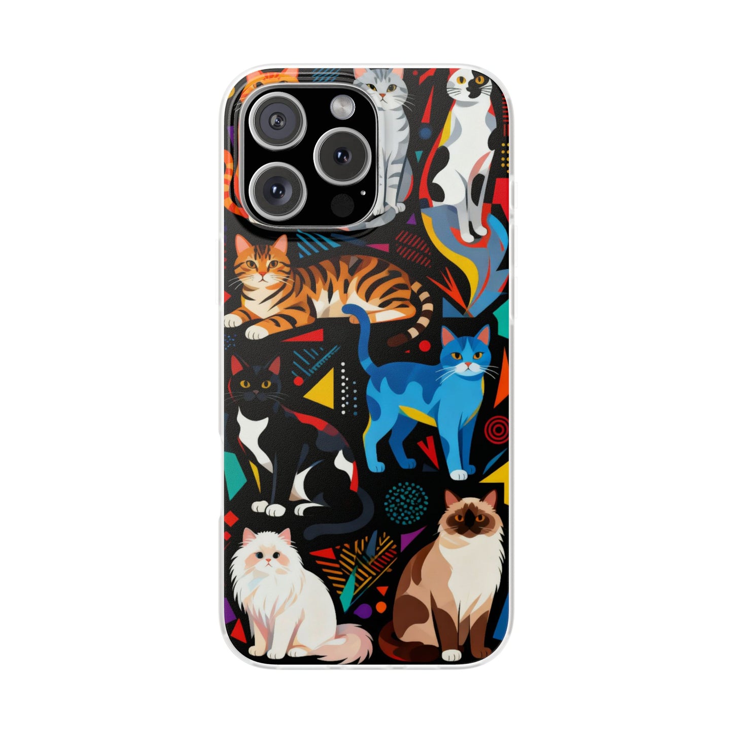 Colorful Cat Art Phone Case