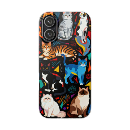 Colorful Cat Art Phone Case