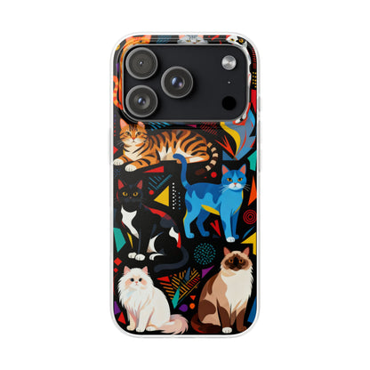 Colorful Cat Art Phone Case