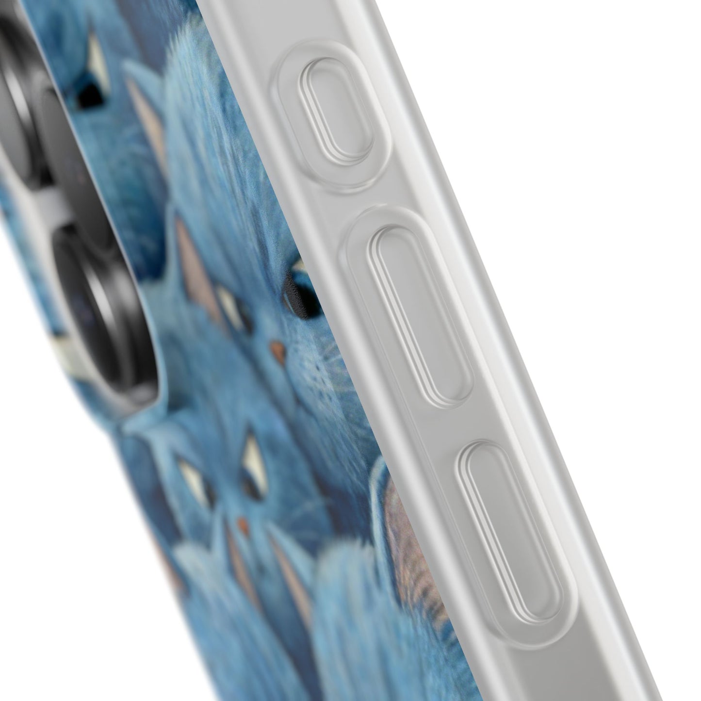 Blue Cats and Mouse Phone Case