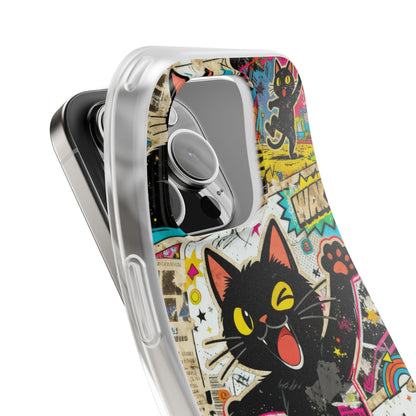 Pop Art Black Cat Phone Case