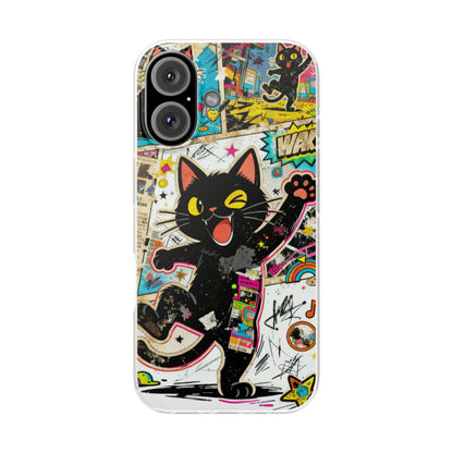 Pop Art Black Cat Phone Case