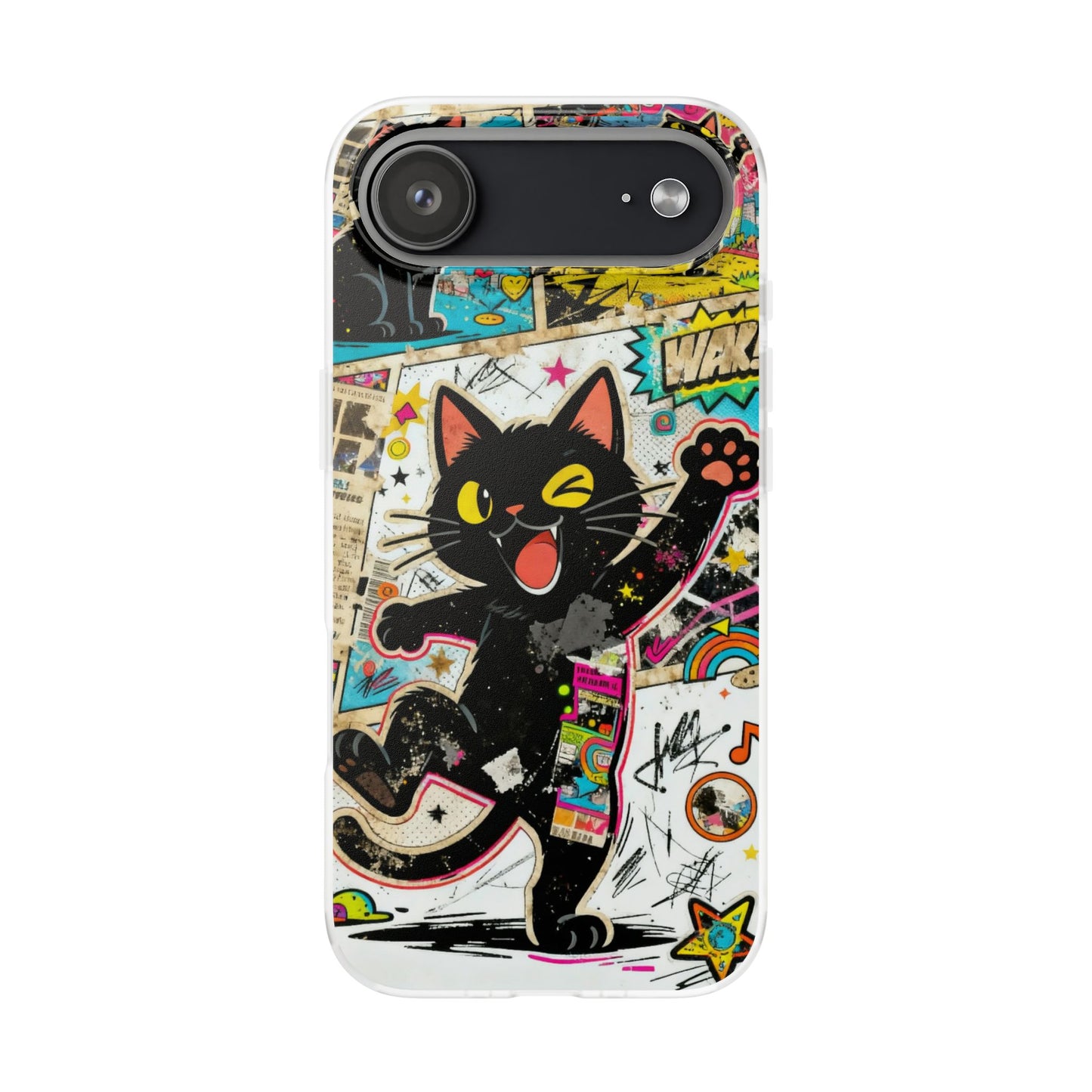 Pop Art Black Cat Phone Case