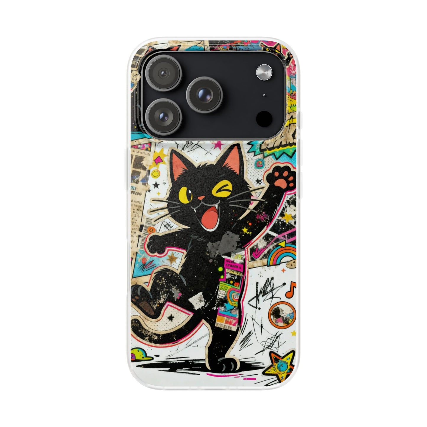 Pop Art Black Cat Phone Case