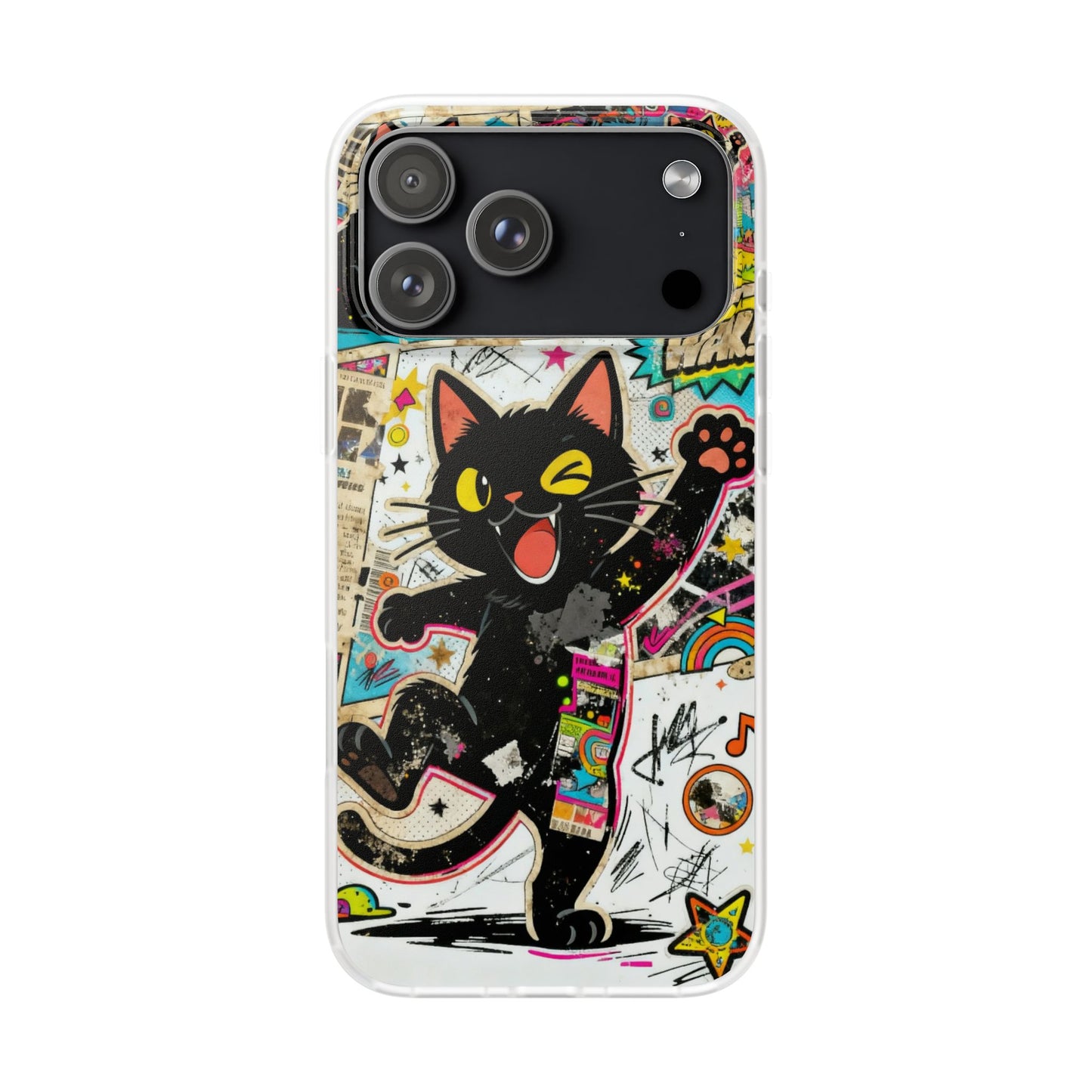 Pop Art Black Cat Phone Case