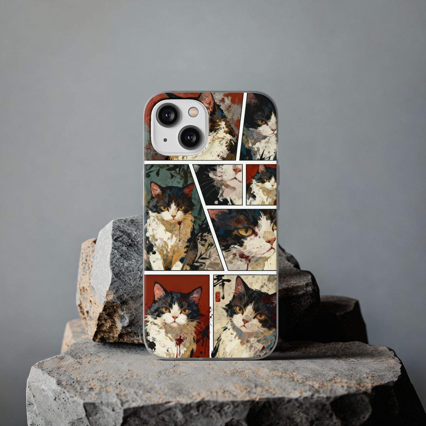 Artistic Cat Portrait Phone Case